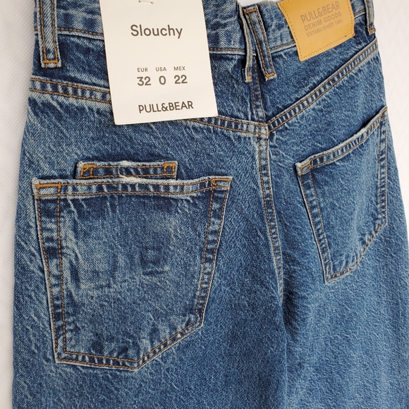 Pull&Bear High-Rise Wide Leg Slouchy Jeans Sz 0 - Picture 13 of 14